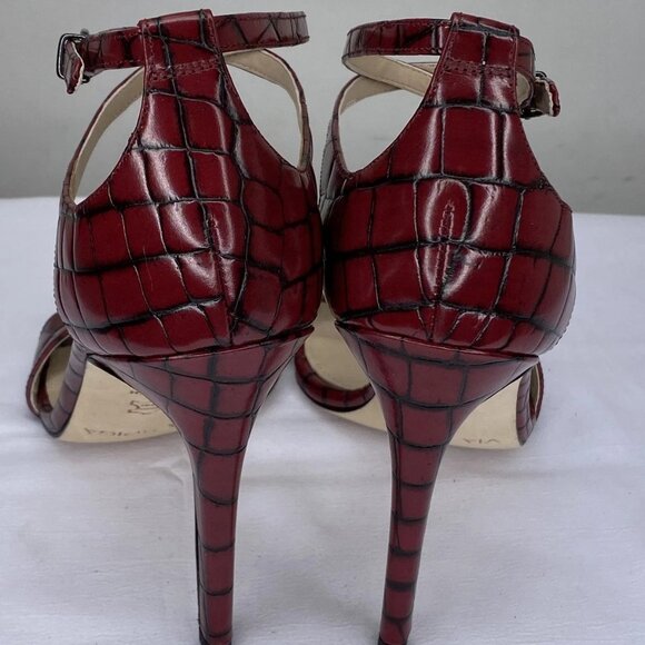 Via Spiga Women’s Tiara Strappy Stiletto Sandals – Red Brick – Size 9.5 – - Picture 4 of 8